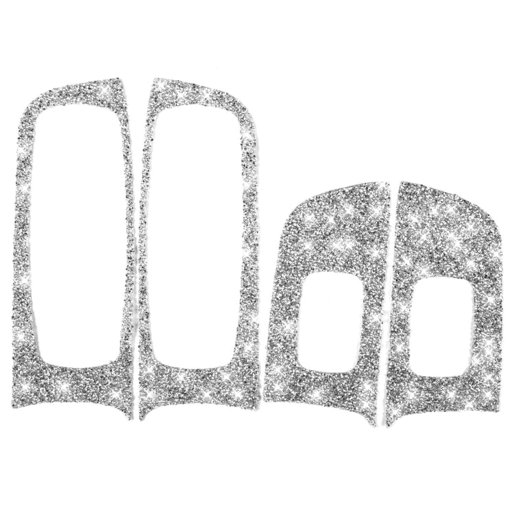 For Dodge Charger 2011-2014 4pcs/Set Car Window Lift Panel Diamond Decorative Sticker, Left-hand Drive - Car Interior Mouldings by PMC TechLife | Online Shopping South Africa | PMC TechLife | Buy Now Pay Later Mobicred
