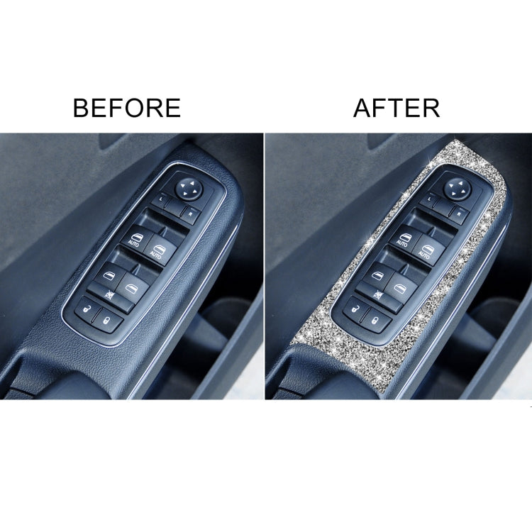For Dodge Charger 2011-2014 4pcs/Set Car Window Lift Panel Diamond Decorative Sticker, Left-hand Drive - Car Interior Mouldings by PMC TechLife | Online Shopping South Africa | PMC TechLife | Buy Now Pay Later Mobicred
