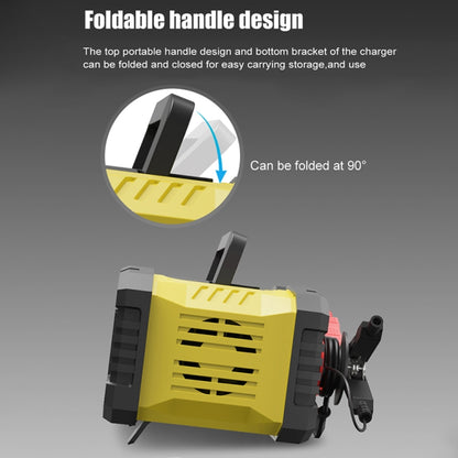 FOXSUR 12V / 24V 10A Portable Motorcycle Car Smart Battery Charger(UK Plug) - Battery Charger by FOXSUR | Online Shopping South Africa | PMC Jewellery | Buy Now Pay Later Mobicred
