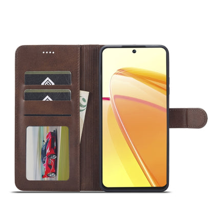 For Realme C55 LC.IMEEKE Calf Texture Horizontal Flip Leather Case(Brown) - Realme Cases by LC.IMEEKE | Online Shopping South Africa | PMC Jewellery | Buy Now Pay Later Mobicred