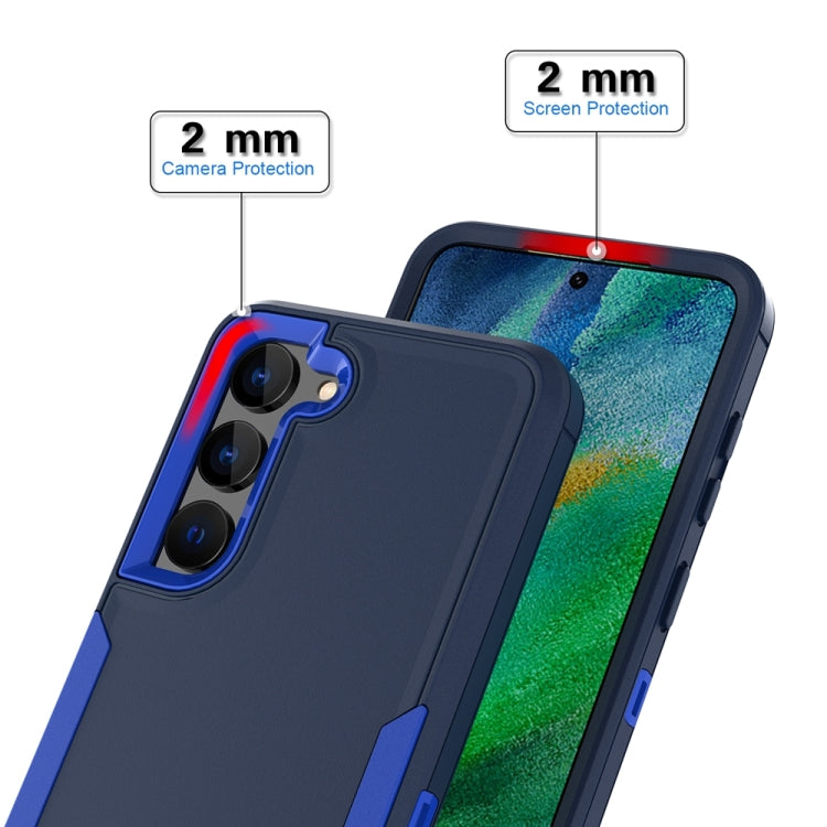 For Samsung Galaxy S25+ / S24+ 5G Magnetic 2 in 1 PC Hybrid TPU Phone Case(Purple+Black) - Galaxy S24+ 5G Cases by PMC Jewellery | Online Shopping South Africa | PMC Jewellery | Buy Now Pay Later Mobicred