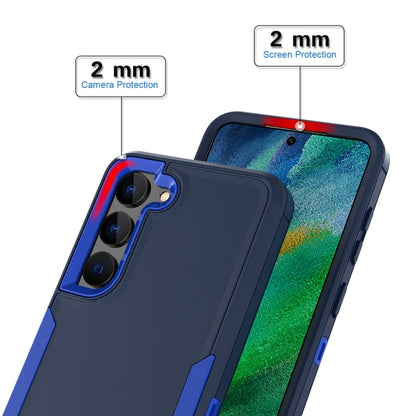 For Samsung Galaxy S25 Ultra / S24 Ultra 5G Magnetic 2 in 1 PC Hybrid TPU Phone Case(Blue+Blue Green) - Galaxy S24 Ultra 5G Cases by PMC Jewellery | Online Shopping South Africa | PMC Jewellery | Buy Now Pay Later Mobicred