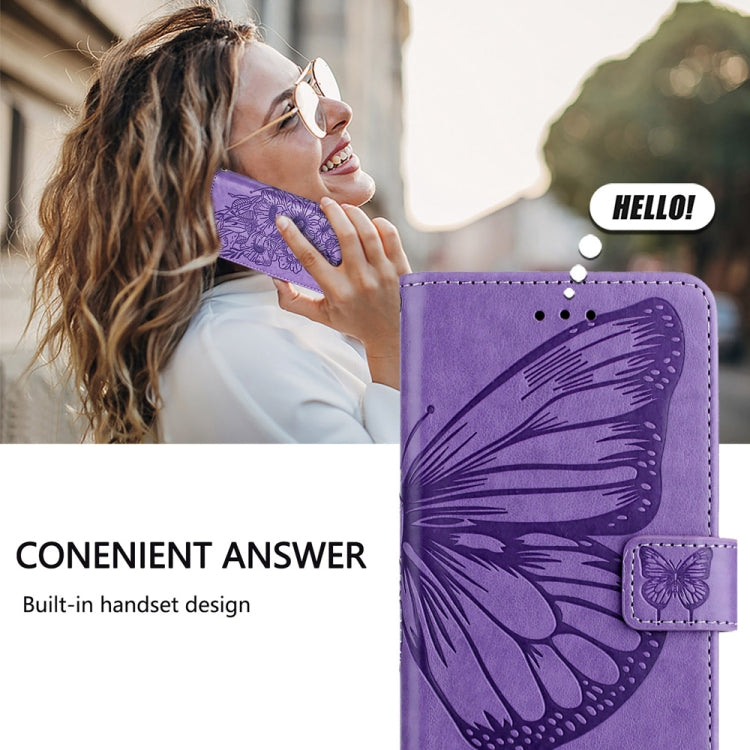 For Huawei Pura 70 Pro Embossed Butterfly Leather Phone Case(Purple) - Huawei Cases by PMC Jewellery | Online Shopping South Africa | PMC Jewellery | Buy Now Pay Later Mobicred