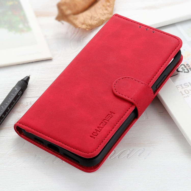 For Google Pixel 9 Pro KHAZNEH Retro Texture Flip Leather Phone Case(Red) - Google Cases by PMC Jewellery | Online Shopping South Africa | PMC Jewellery | Buy Now Pay Later Mobicred