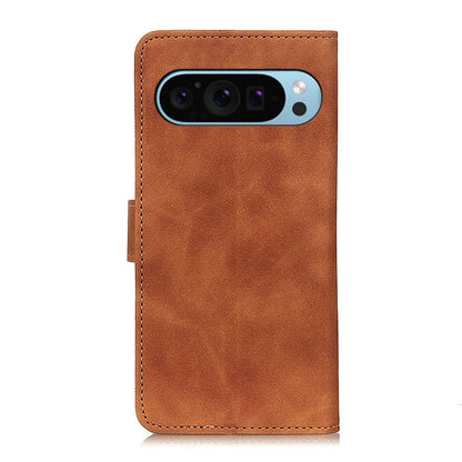 For Google Pixel 9 KHAZNEH Retro Texture Flip Leather Phone Case(Brown) - Google Cases by PMC Jewellery | Online Shopping South Africa | PMC Jewellery | Buy Now Pay Later Mobicred