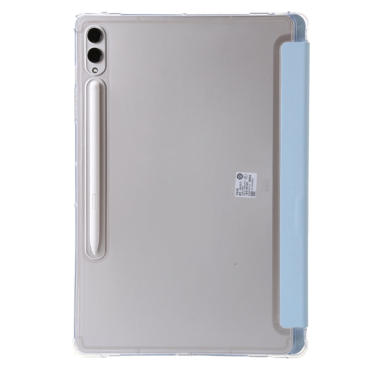 For Samsung Galaxy Tab S9 Clear Acrylic Deformation Leather Tablet Case(Ice Blue) - free shipping - PMC Jewellery - Order now!