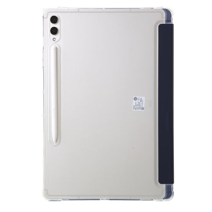 For Samsung Galaxy Tab S9 FE+ Clear Acrylic Deformation Leather Tablet Case(Dark Blue) - Galaxy Tab S9 FE+ by PMC Jewellery | Online Shopping South Africa | PMC Jewellery | Buy Now Pay Later Mobicred