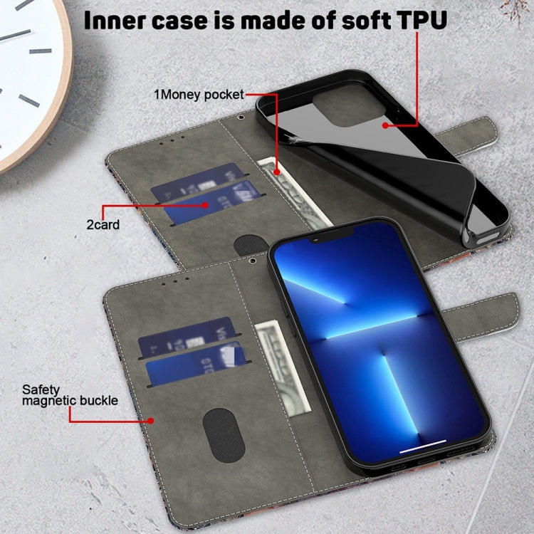 For Motorola Moto G54 Crystal 3D Shockproof Protective Leather Phone Case(Reflection Dutterfly) - Motorola Cases by PMC TechLife | Online Shopping South Africa | PMC TechLife | Buy Now Pay Later Mobicred