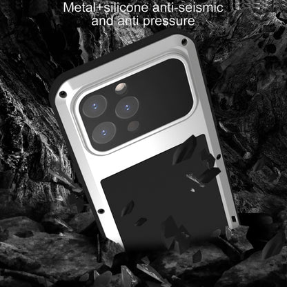 For iPhone 15 Pro Max LOVE MEI Metal Shockproof Life Waterproof Dustproof Phone Case(Yellow) - iPhone 15 Pro Max Cases by LOVE MEI | Online Shopping South Africa | PMC Jewellery