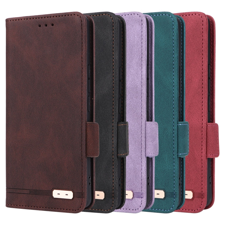For Sony Xperia 1 VI 2024 Magnetic Clasp Leather Phone Case(Brown) - Sony Cases by PMC Jewellery | Online Shopping South Africa | PMC Jewellery | Buy Now Pay Later Mobicred