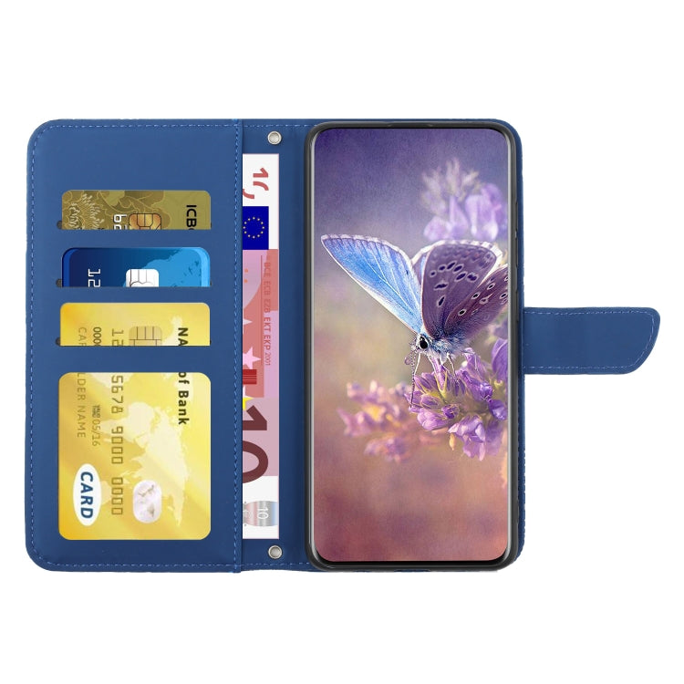 For Google Pixel 9 Pro Skin Feel Butterfly Embossed Flip Leather Phone Case(Blue) - Google Cases by PMC TechLife | Online Shopping South Africa | PMC TechLife | Buy Now Pay Later Mobicred