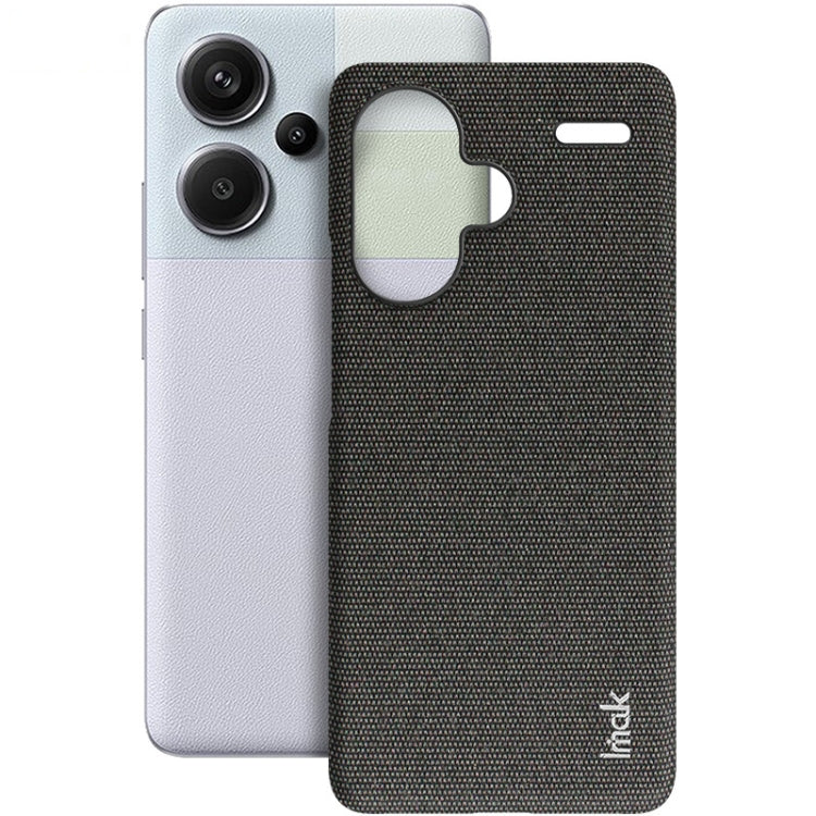 For Xiaomi Redmi Note 13 Pro+ 5G imak Ruiyi Series Cloth Texture PU + PC Phone Case(Black) - Note 13 Pro+ Cases by imak | Online Shopping South Africa | PMC Jewellery