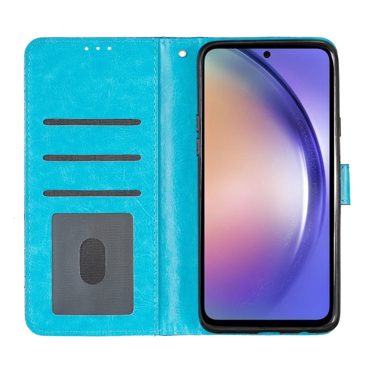 For Motorola Edge 2024 Glitter Powder Flip Leather Phone Case(Blue) - Motorola Cases by PMC Jewellery | Online Shopping South Africa | PMC Jewellery | Buy Now Pay Later Mobicred
