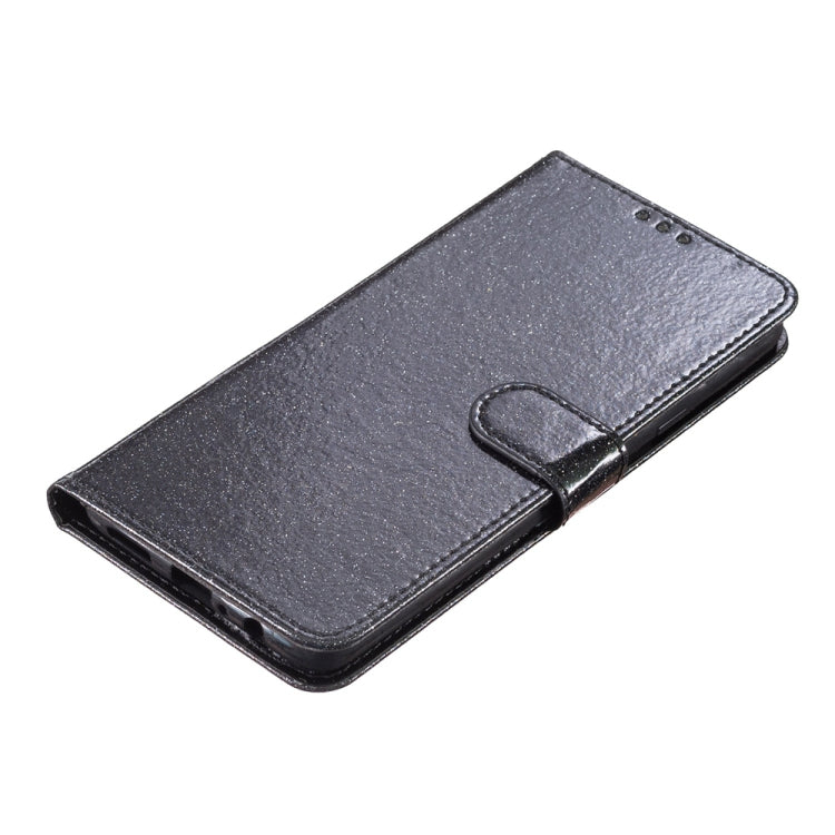 For OPPO A38 4G Glitter Powder Flip Leather Phone Case(Black) - A38 Cases by PMC TechLife | Online Shopping South Africa | PMC TechLife | Buy Now Pay Later Mobicred