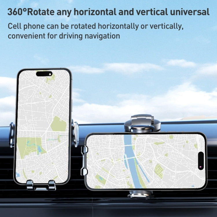 D6 Mechanical Locking Wireless Fast Charging Air Outlet Car Holder, Style:Strong Suction Cup Version - Wireless Charger Holders by PMC TechLife | Online Shopping South Africa | PMC TechLife | Buy Now Pay Later Mobicred