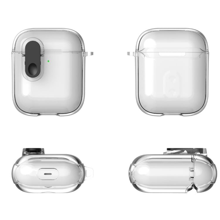 For AirPods 1 / 2 Ice Crystals Shockproof Earphone Protective Case(Black) - For AirPods 1/2 by PMC Jewellery | Online Shopping South Africa | PMC Jewellery | Buy Now Pay Later Mobicred