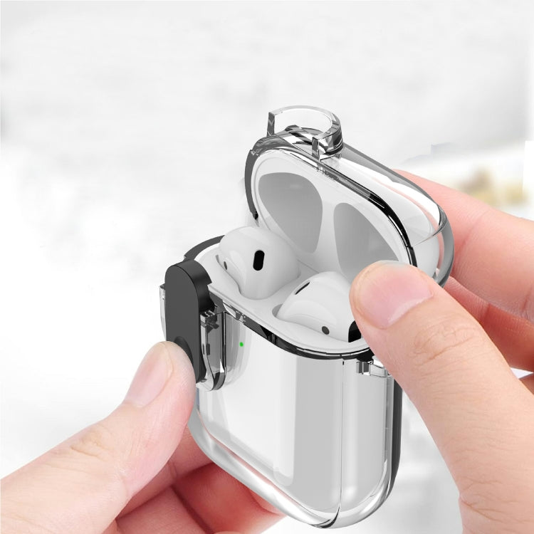 For AirPods 1 / 2 Ice Crystals Shockproof Earphone Protective Case(Blue) - For AirPods 1/2 by PMC Jewellery | Online Shopping South Africa | PMC Jewellery | Buy Now Pay Later Mobicred