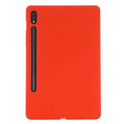 For Samsung Galaxy Tab S9 Pure Color Liquid Silicone Shockproof Tablet Case(Red) - Galaxy Tab S9 Cases by PMC Jewellery | Online Shopping South Africa | PMC Jewellery | Buy Now Pay Later Mobicred