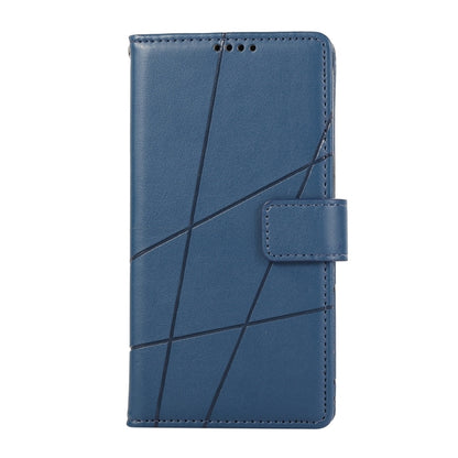 For Google Pixel 9 Pro PU Genuine Leather Texture Embossed Line Phone Case(Blue) - Google Cases by PMC Jewellery | Online Shopping South Africa | PMC Jewellery | Buy Now Pay Later Mobicred