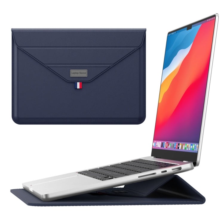 For 15.4/15.6/16.1 inch Envelope Holder Laptop Sleeve Bag(Dark Blue) - free shipping - PMC Jewellery - Order now!