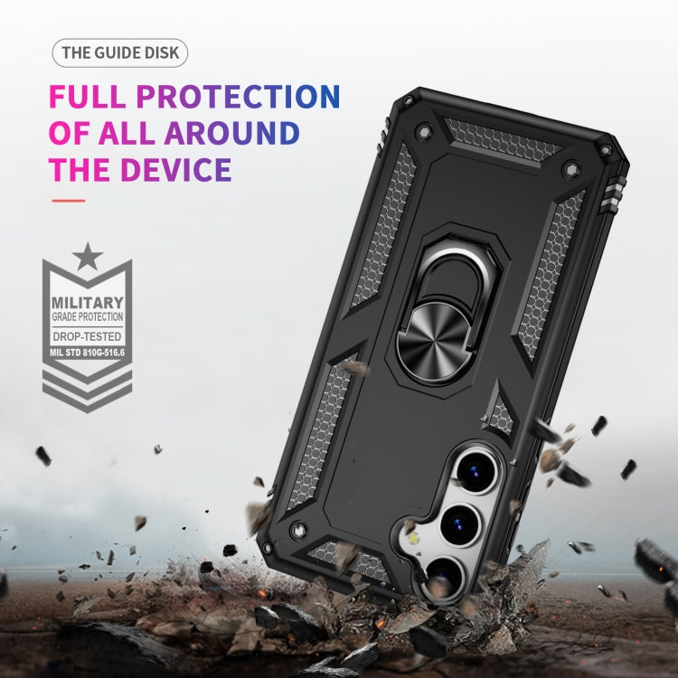 For Samsung Galaxy S25 5G Shockproof TPU + PC Phone Case(Black) - Galaxy S25 5G Cases by PMC Jewellery | Online Shopping South Africa | PMC Jewellery | Buy Now Pay Later Mobicred