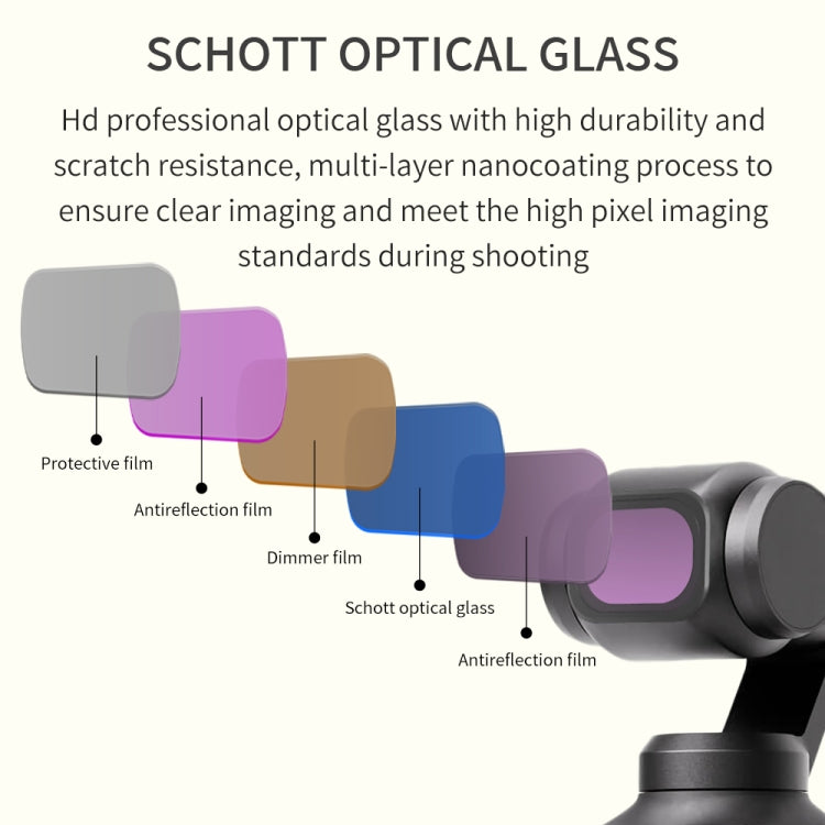 For DJI OSMO Pocket 3 JSR CB Series Camera Lens Filter, Filter:ND1000 - free shipping - PMC TechLife - Order now!