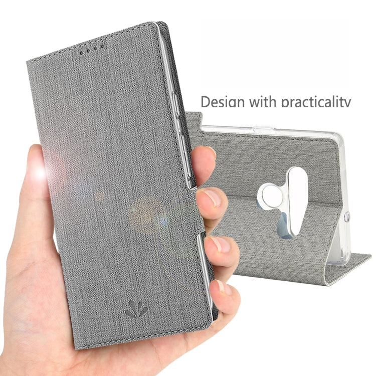 For LG Stylo 6 ViLi Side Button Magnetic Suction Type Shockproof TPU + PU Horizontal Flip Protective Case with Card Slot & Holder & Wallet(Grey) - LG by ViLi | Online Shopping South Africa | PMC Jewellery | Buy Now Pay Later Mobicred