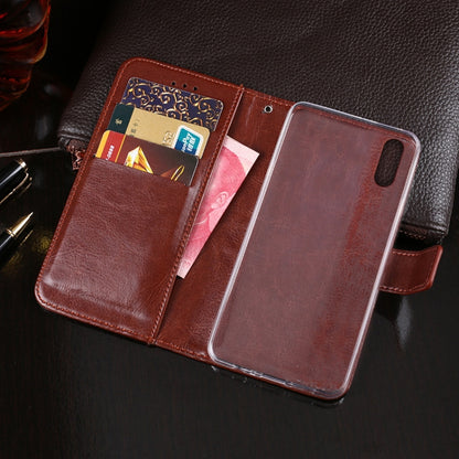 For TP-Link Neffos C9s idewei Crazy Horse Texture Horizontal Flip Leather Case with Holder & Card Slots & Wallet(Red) - More Brand by idewei | Online Shopping South Africa | PMC Jewellery | Buy Now Pay Later Mobicred