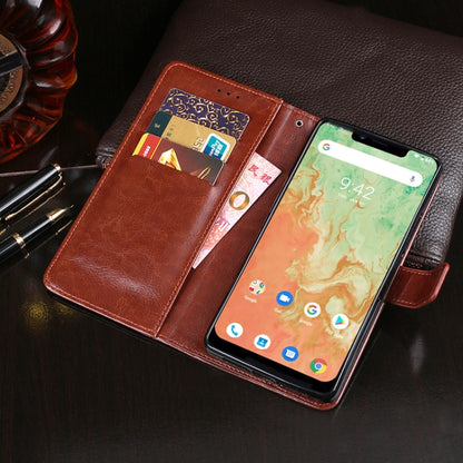 For UMIDIGI A3X idewei Crazy Horse Texture Horizontal Flip Leather Case with Holder & Card Slots & Wallet(Yellow) - More Brand by idewei | Online Shopping South Africa | PMC Jewellery | Buy Now Pay Later Mobicred