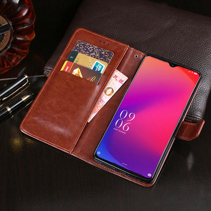 For DOOGEE X95 idewei Crazy Horse Texture Horizontal Flip Leather Case with Holder & Card Slots & Wallet(Brown) - More Brand by idewei | Online Shopping South Africa | PMC Jewellery | Buy Now Pay Later Mobicred