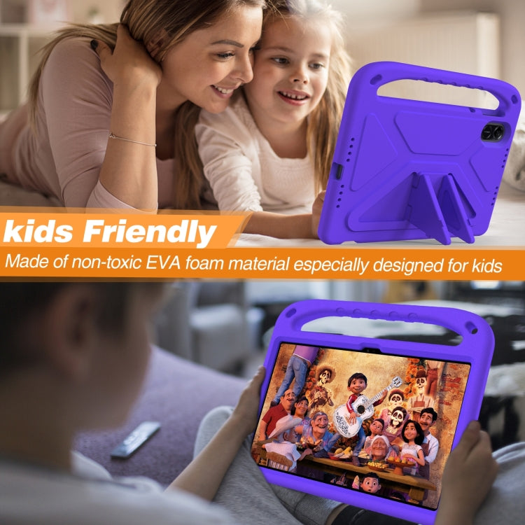 For Honor Pad X9 / X8 Pro Handle Portable EVA Shockproof Tablet Case(Purple) - Honor by PMC TechLife | Online Shopping South Africa | PMC TechLife | Buy Now Pay Later Mobicred