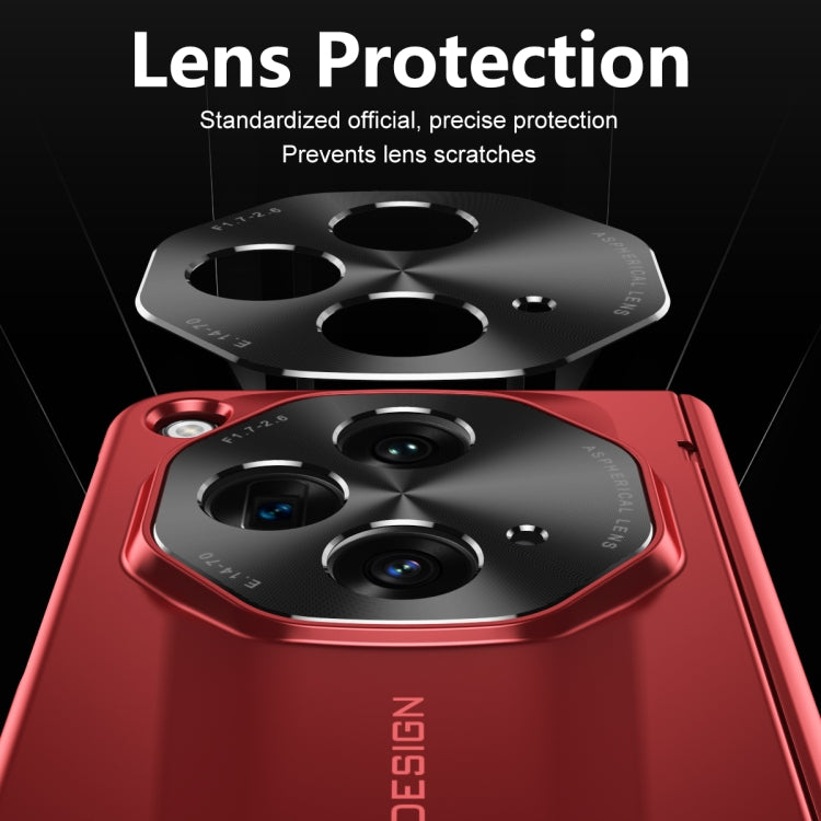For OPPO Find N3 / OnePlus Open Integrated Frosted Electroplating Full Coverage Phone Case(Red) - OnePlus Cases by PMC TechLife | Online Shopping South Africa | PMC TechLife | Buy Now Pay Later Mobicred