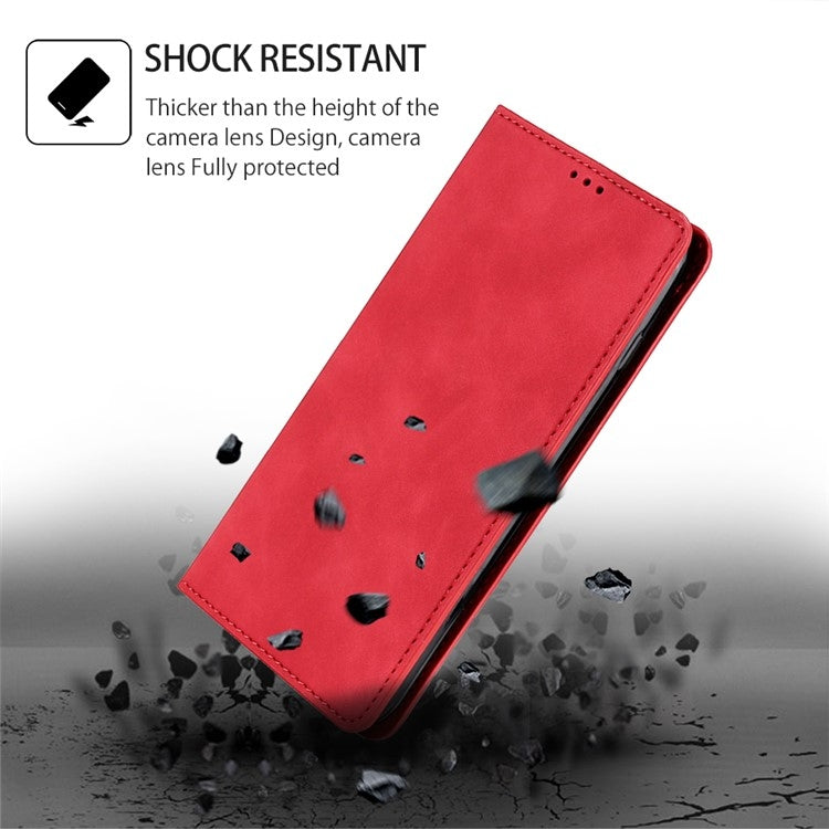 For Honor Magic6 Pro Skin Feel Magnetic Leather Phone Case(Red) - Honor Cases by PMC Jewellery | Online Shopping South Africa | PMC Jewellery | Buy Now Pay Later Mobicred