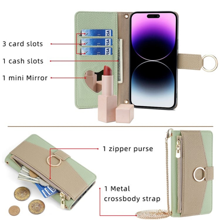 For Tecno Camon 18 / 18 P Crossbody Litchi Texture Leather Phone Case(Green) - free shipping - PMC TechLife - Order now!