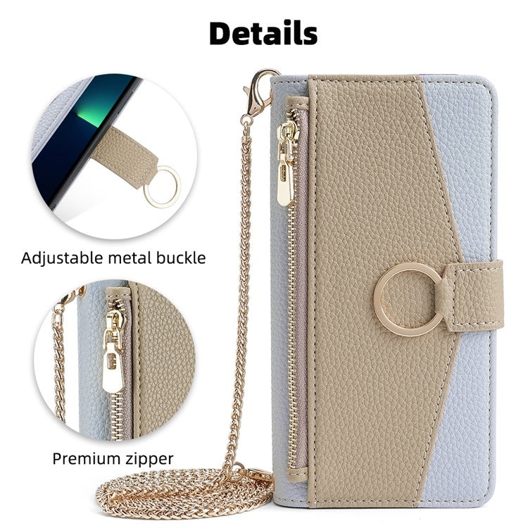 For Nokia C300 4G Crossbody Litchi Texture Leather Phone Case(Blue) - Nokia Cases by PMC TechLife | Online Shopping South Africa | PMC TechLife | Buy Now Pay Later Mobicred