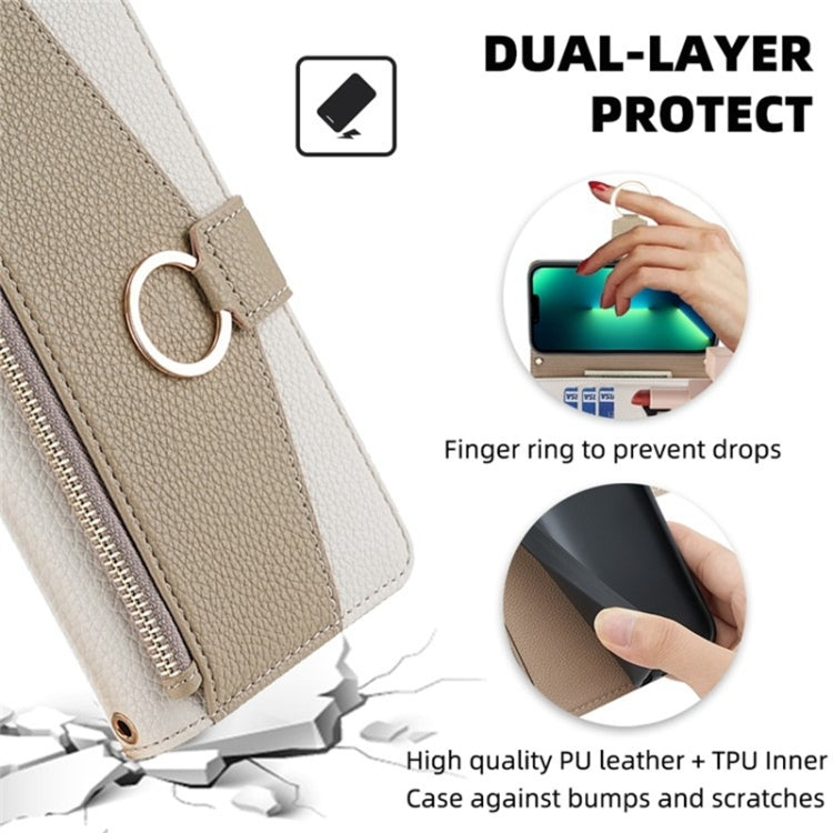 For Honor X40 Crossbody Litchi Texture Leather Phone Case(White) - Honor Cases by PMC TechLife | Online Shopping South Africa | PMC TechLife | Buy Now Pay Later Mobicred