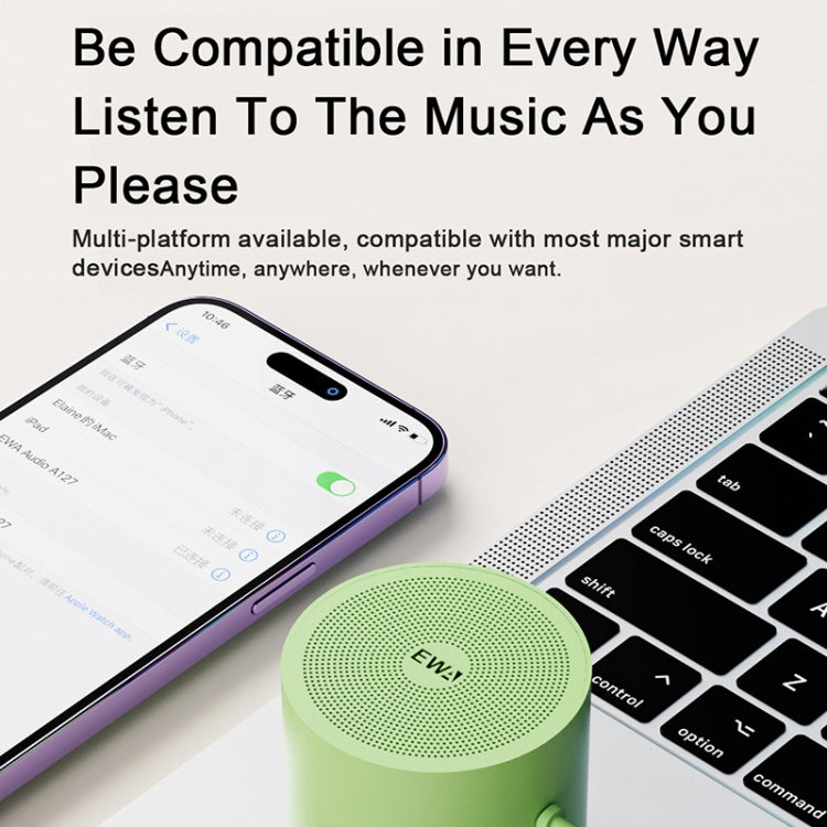 EWA A127 Outdoor IPX5 Waterproof Portable Mini TWS Wireless Bluetooth Speaker(Black) - free shipping - PMC Jewellery - Order now!