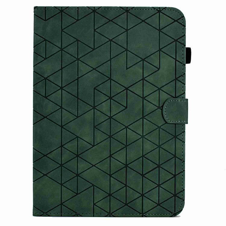 For Lenovo Tab M9 Rhombus TPU Smart Leather Tablet Case(Green) - Lenovo by PMC TechLife | Online Shopping South Africa | PMC TechLife | Buy Now Pay Later Mobicred