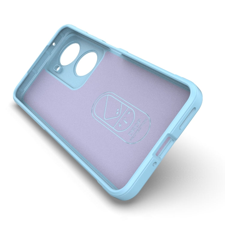 For Huawei nova 11 SE Magic Shield TPU + Flannel Phone Case(Light Blue) - Huawei Cases by PMC Jewellery | Online Shopping South Africa | PMC Jewellery | Buy Now Pay Later Mobicred