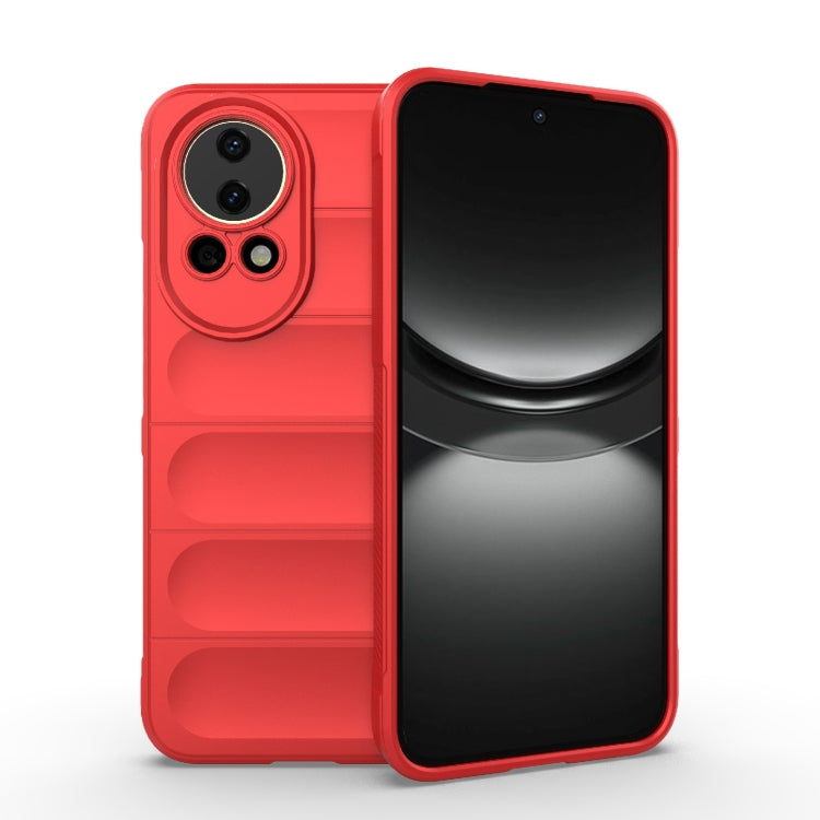 For Huawei nova 12 5G Magic Shield TPU + Flannel Phone Case(Red) - Huawei Cases by PMC Jewellery | Online Shopping South Africa | PMC Jewellery | Buy Now Pay Later Mobicred