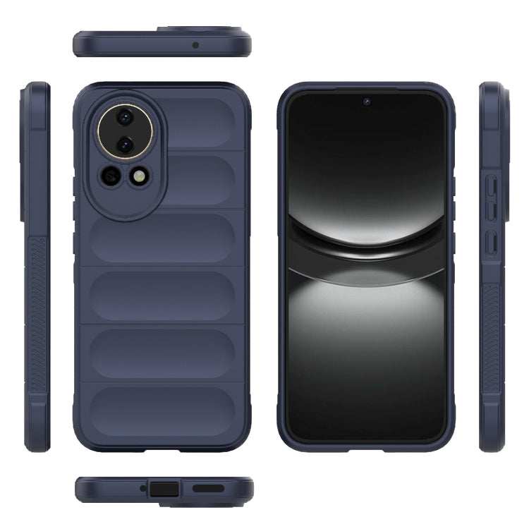 For Huawei nova 12 5G Magic Shield TPU + Flannel Phone Case(Dark Blue) - Huawei Cases by PMC Jewellery | Online Shopping South Africa | PMC Jewellery | Buy Now Pay Later Mobicred