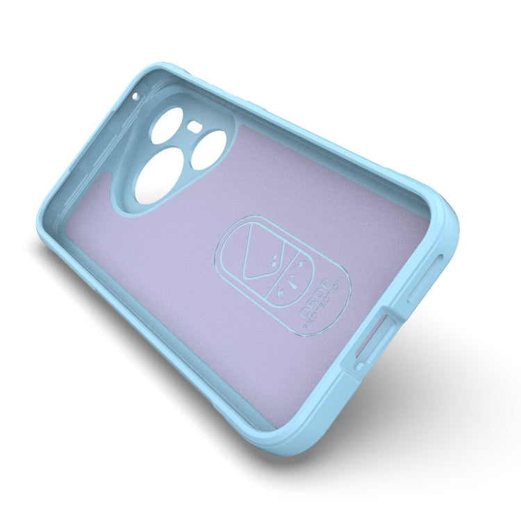 For Huawei Pura 70 Magic Shield TPU + Flannel Phone Case(Grey) - Huawei Cases by PMC TechLife | Online Shopping South Africa | PMC TechLife | Buy Now Pay Later Mobicred