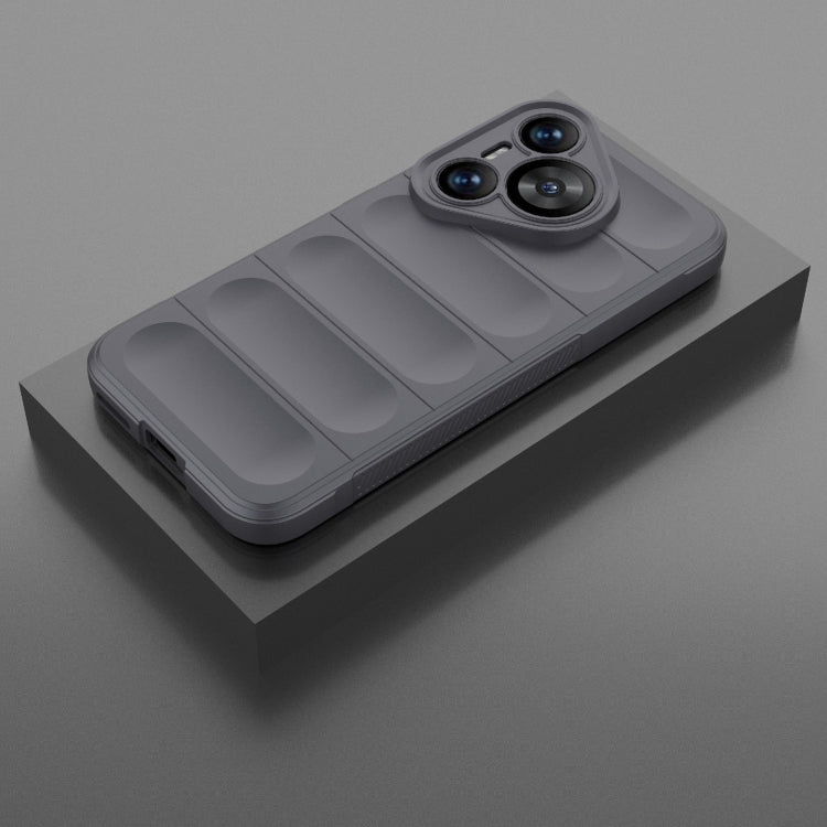 For Huawei Pura 70 Magic Shield TPU + Flannel Phone Case(Dark Grey) - Huawei Cases by PMC TechLife | Online Shopping South Africa | PMC TechLife | Buy Now Pay Later Mobicred