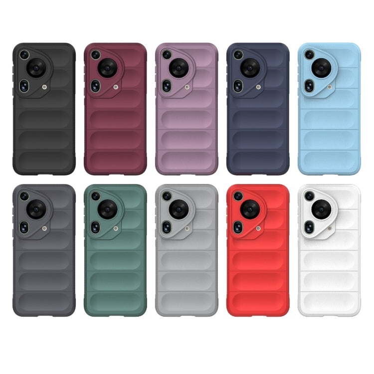 For Huawei Pura 70 Ultra Magic Shield TPU + Flannel Phone Case(Dark Grey) - Huawei Cases by PMC TechLife | Online Shopping South Africa | PMC TechLife | Buy Now Pay Later Mobicred