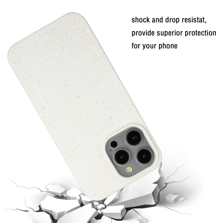 For iPhone 15 Pro Wheat MagSafe Magnetic Straw Material + TPU Phone Case(White) - iPhone 15 Pro Cases by PMC Jewellery | Online Shopping South Africa | PMC Jewellery