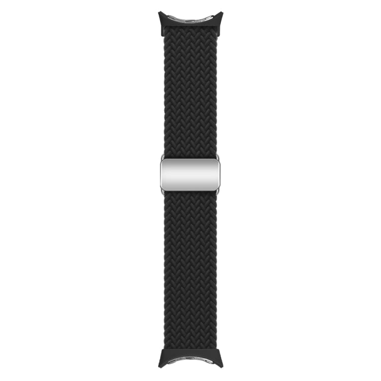 For Google Pixel Watch / Watch 2 Nylon Loop Magnetic Buckle Watch Band(Black) - Watch Bands by PMC Jewellery | Online Shopping South Africa | PMC Jewellery