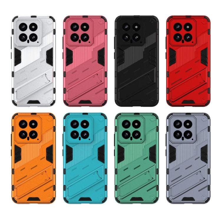 For Xiaomi 14 5G Punk Armor 2 in 1 PC + TPU Phone Case with Holder(Black) - 14 Cases by PMC TechLife | Online Shopping South Africa | PMC TechLife | Buy Now Pay Later Mobicred
