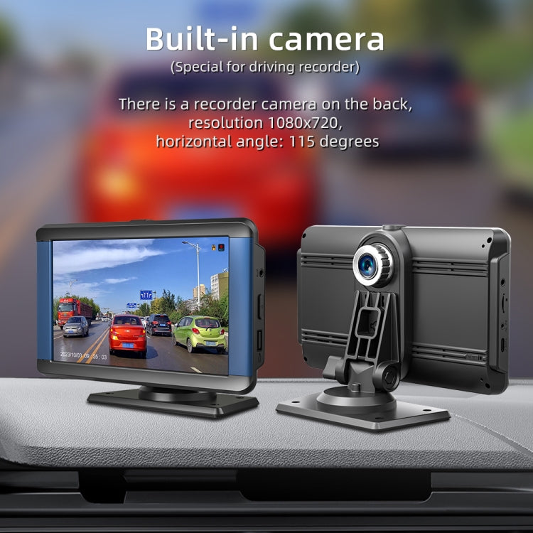 B300R 7 inch Portable Car MP5 Player Built-in Driving Recorder Support CarPlay / Android Auto(Black) - Car MP3 & MP4 & MP5 by PMC TechLife | Online Shopping South Africa | PMC TechLife | Buy Now Pay Later Mobicred