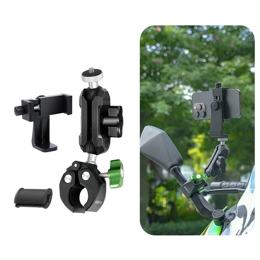 RUIGPRO Crab Clamp Action Camera Bracket 1/4 Ball Head with Phone Clamp - Holder by RUIGPRO | Online Shopping South Africa | PMC Jewellery | Buy Now Pay Later Mobicred