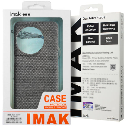 For Samsung Galaxy S24+ 5G imak Ruiyi Series Cloth Texture PU + PC Phone Case(Light Grey) - Galaxy S24+ 5G Cases by imak | Online Shopping South Africa | PMC Jewellery | Buy Now Pay Later Mobicred